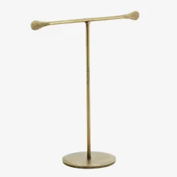 Madam Stoltz - Smykkestativ jern antik messing look H: 19 cm. 