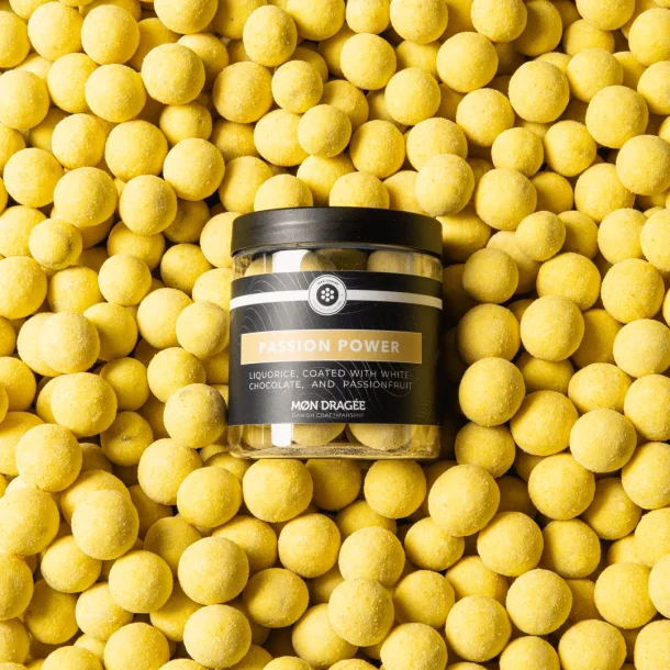 M�n Shop - Passion Power, Lakrids, hvid chokolade &amp; passionsfrygt 150g