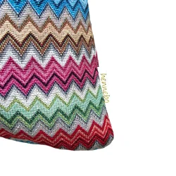 Hennebo - Pudebetr�k 48x48 cm. ZIGZAG