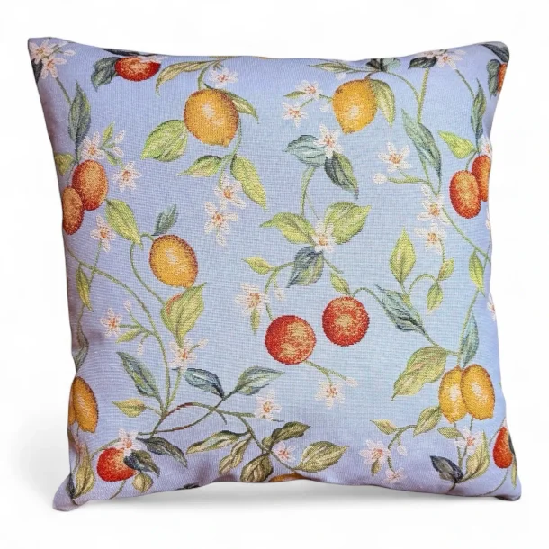 Hennebo - Pudebetr�k 48x48 cm. Citrus Blues