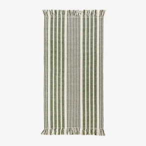 Madam Stoltz - Stribet Bomulds Lber, 70x140cm.