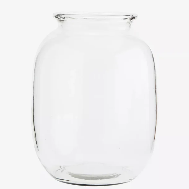 Madam Stoltz - Håndlavet glas vase H 27 D 18 cm