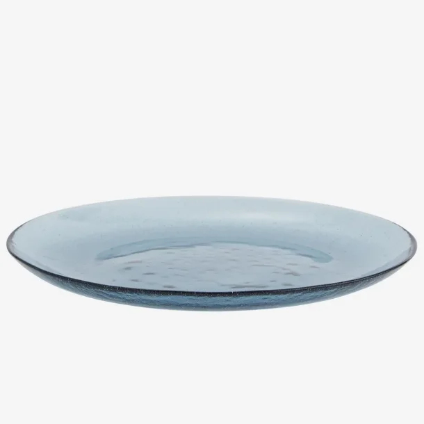 Madam Stoltz - Middagstallerken Genbrugsglas H: 2,5 �: 26 cm. Bl�