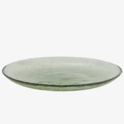 Madam Stoltz - Middagstallerken Genbrugsglas H: 2,5 �: 26 cm. Gr�n