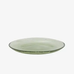 Madam Stoltz - Frokosttallerken Genbrugsglas H: 2 �: 20 cm. Gr�n