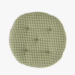 Madam Stoltz - Hynde Rund Ternet Grn, Hvid &amp; Gul D: 45 cm. 