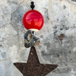 SNOREN - Blomsterspyd u/tilbehr rust L: 75cm.