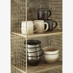 madam Stoltz - Stende reol i jern med tr