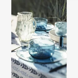 Madam Stoltz - Middagstallerken Genbrugsglas H: 2,5 �: 26 cm. Bl�