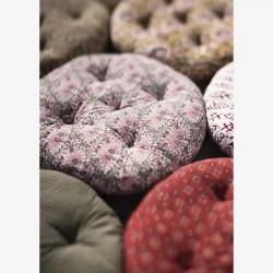 Madam Stoltz - Rund bomuldshynde Pink, gr�n, lilla D:45cm