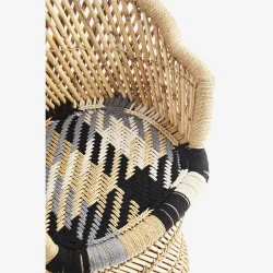 Madam Stoltz - Bambus stol med bomuld