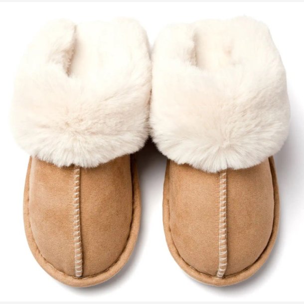 My Cozy House - Fluffy hjemmesko m/kunstig pels foring, str. 36-37, 38-39, 40-41