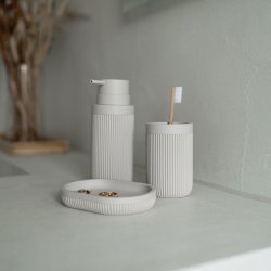 Badevrelses St m/3 dele - Sbedispenser, Tandkrus &amp; Sbeskl Gr