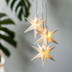 My Cozy House - LED Batteri Stjerner m/Timer, st m/3 stk. 