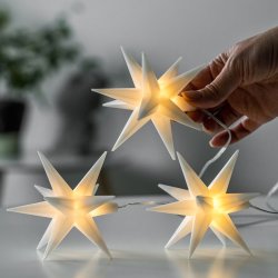 My Cozy House - LED Batteri Stjerner m/Timer, st m/3 stk. 