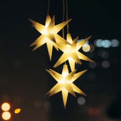 My Cozy House - LED Batteri Stjerner m/Timer, st m/3 stk. 