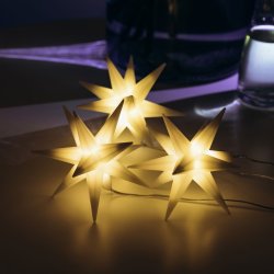 My Cozy House - LED Batteri Stjerner m/Timer, st m/3 stk. 
