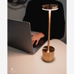 My Cozy House - LED Touch bordlampe opladelig guld 34,5cm x 8cm