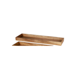 Speedtsberg - Dekorations bakke i tr� m/h�j kant, Natur - Flere st�rrelser 