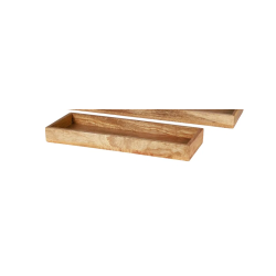 Speedtsberg - Dekorations bakke i tr� m/h�j kant, Natur - Flere st�rrelser 