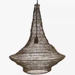 Madam Stoltz UNIKA hndlavet loftlampe i jern flet D:51x64 cm