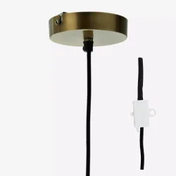 Madam Stoltz UNIKA hndlavet loftlampe i jern flet D:51x64 cm