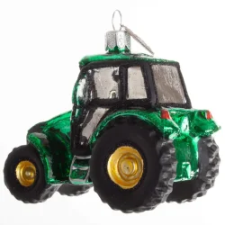 Brink Nordic - Juletrs Ophng Traktor Grn 6 x 8 cm. Glas