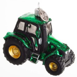 Brink Nordic - Juletrs Ophng Traktor Grn 6 x 8 cm. Glas