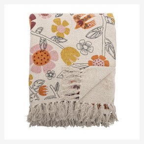 BLOOMINGVILLE - Vivielle Plaid - Natur - Genanvendt Bomuld