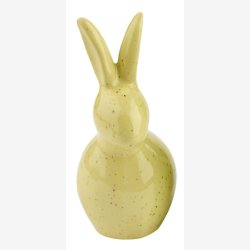 La Vida - Kanin Keramik H:14 cm Gul/Gr�n 2 Varianter