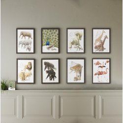 Koustrup &amp; Co - Kunsttryk "Giraf" A3