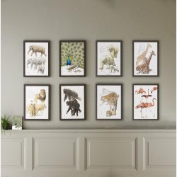 Koustrup &amp; Co - Kunsttryk "Giraf" A4